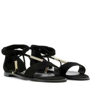 Pierre Hardy Black Suede Sandals